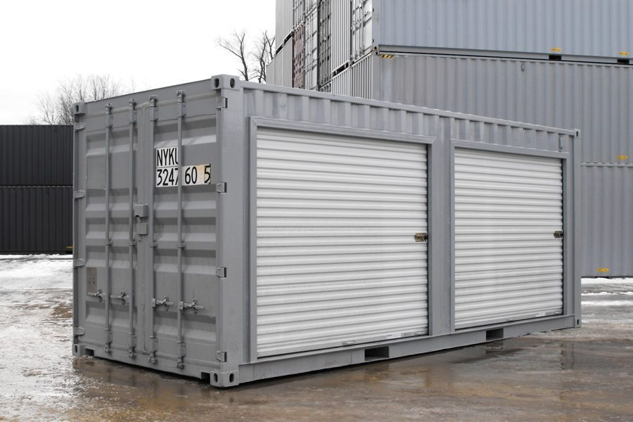Conteneur de stockage 20 pieds avec portes roulantes - Image 3