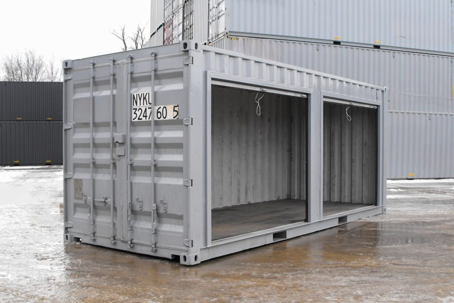 Conteneur de stockage 20 pieds avec portes roulantes - Image 7
