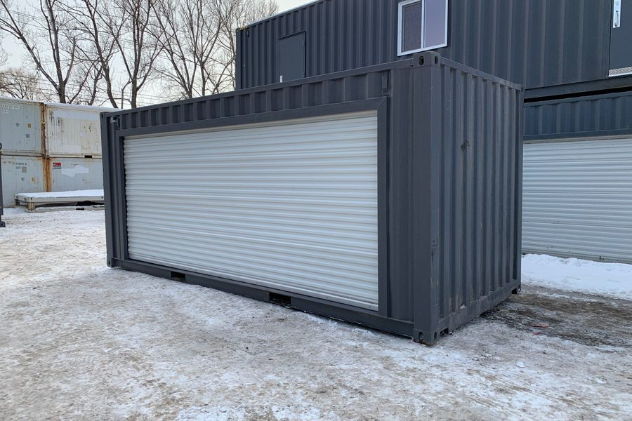 Conteneur de stockage 20 pieds avec grande porte roulante - Image 3