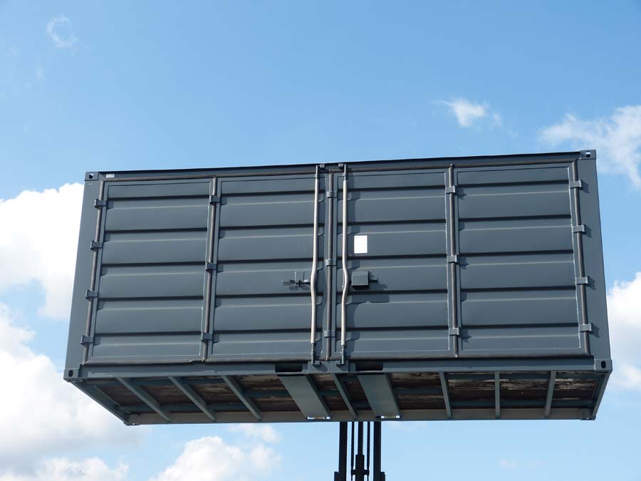 Container de stockage 20 pieds Open Side – Noir - Image 3