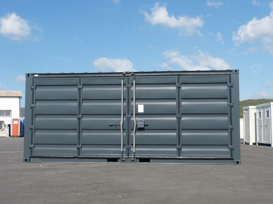 Container de stockage 20 pieds Open Side – Noir - Image 5